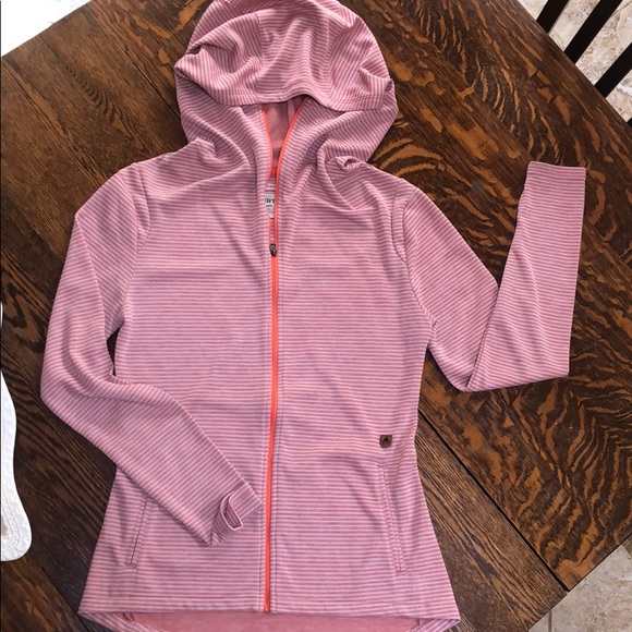 Burton Zip up- stripped pink-medium - Picture 1 of 3